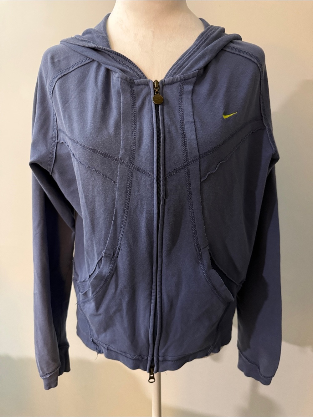 Nike Women's Blue Full-Zip Hooded Jacket Sz Large